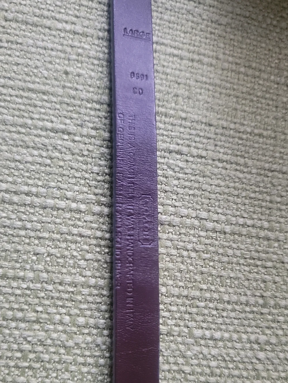 Coach Rare Gray Vintage Slim Belt with Square Buckle